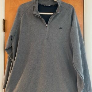 Travis Mathew Charcoal Zip-Up Sweater
